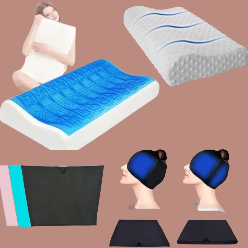 Memory Foam Pillow . Headache and Migrain relief Hat