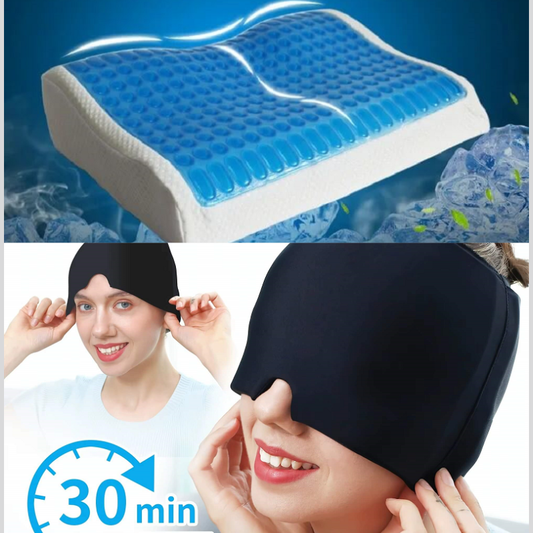 Memory Foam Pillow . Headache and Migrain relief Hat